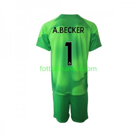 Barn Fotballdrakter Keeper Liverpool Alisson Becker 1 Tredje 2022-23 Kortermet
